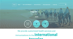 Desktop Screenshot of napiertravelhealth.ca