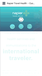 Mobile Screenshot of napiertravelhealth.ca